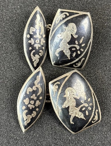 Siam silver black thai dancing - silver,