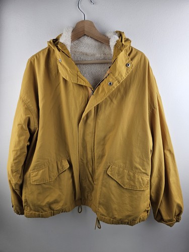 Mustard hooded raincoat - mustard, with