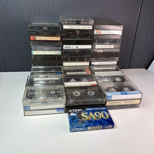 Used audio cassette tapes - audio,