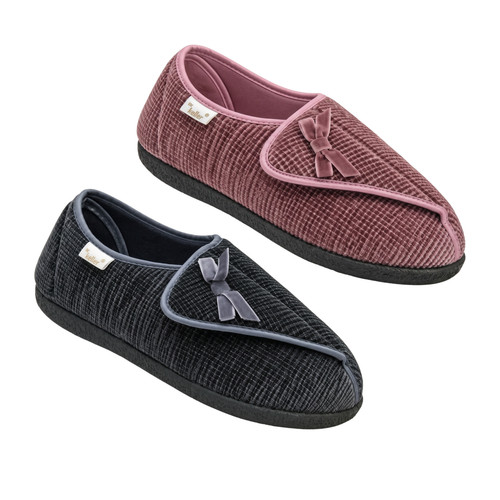 Womens wide fit slippers - womens,