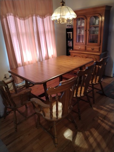 Dining table set for wood - 4,