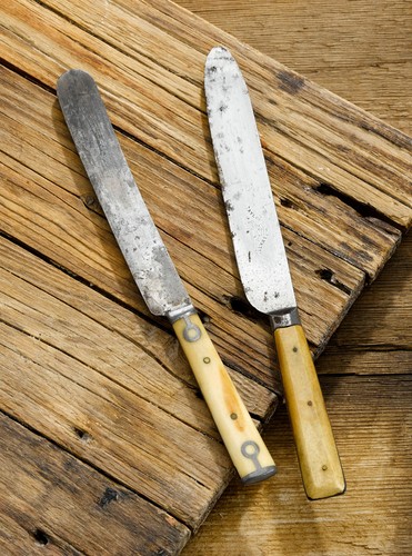 Antique rustic cutlery dinner - rustic,