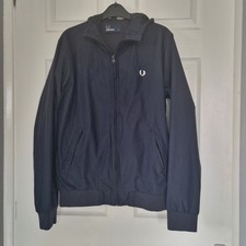 Fred Perry Hooded Men's Harrington Jacket ,size Small .pre Owned. Worn Twice
