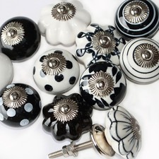 Furniture knob porcelain