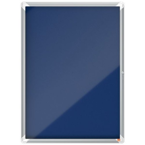 Nobo lockable felt noticeboard - lockable,