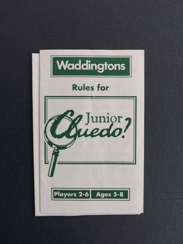 Junior cluedo game waddingtons - junior,