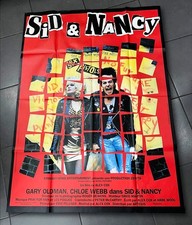 original FRENCH cinema POSTER for the film SID & NANCY • 1986 • SEX PISTOLS 