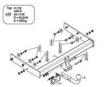 Swan Neck Tow Bar For VW