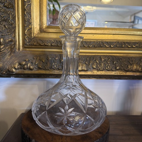Old crystal cut - crystal, glass