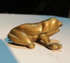 Vintage Solid Brass Frog Toad