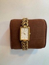 Seiko Watch – Vintage Gold Tone Women’s Quartz, Rectangular Dial