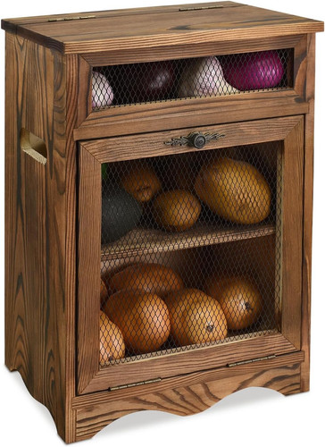 Wooden countertop storage - wooden,
