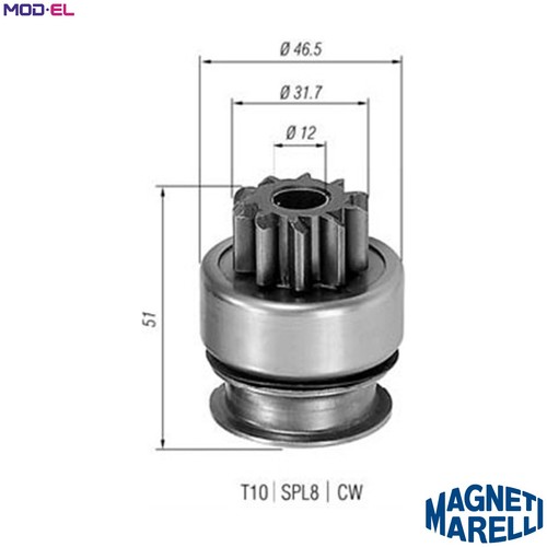 Pinion starter 940113020177 - pinion,