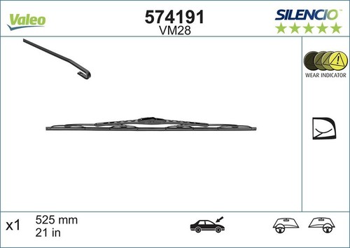 Valeo passenger side wiper - valeo,