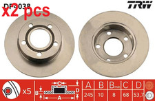 X2 PCS BRAKE DISC DF4038