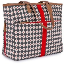 Pink Lining Changing Bag Baby Nappy Tote Satchel Mat Bottle Pocket Genuine