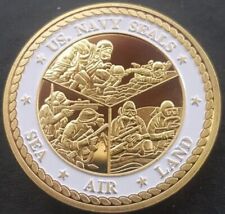 40mm US NAVY SEALS Challenge Coin With Coin Stand For Displaying