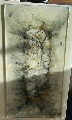 Abstract marble resin mat - abstract,