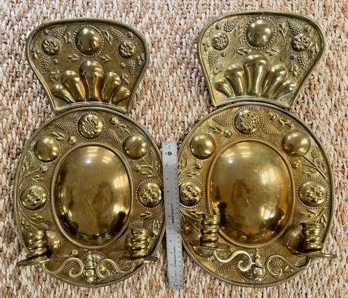 Antique swedish wall sconces - swedish,