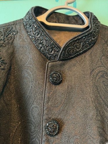 Black men sherwani - men’s, (asian