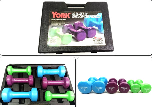 York 20lb set vinyl coated - set,