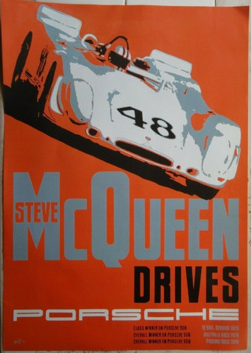 Steve mcqueen drives porsche - "steve,