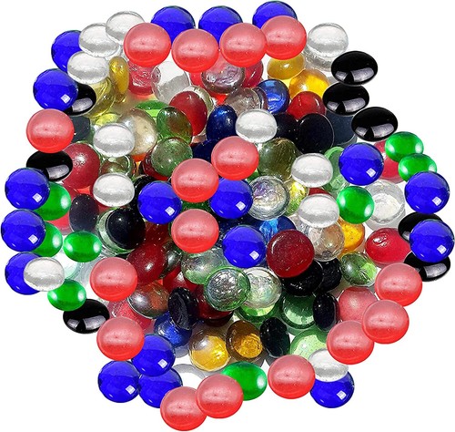 Glass pebbles beads button - pebbles,