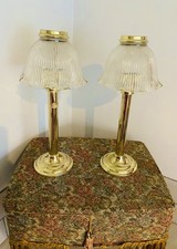 vintage Partylite "Library Utility" candle lamps