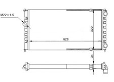 RADIATOR ENGINE COOLING FITS