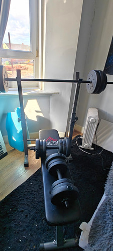 Homcom steel bench press - bench,