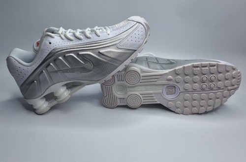 Nike shox white metallic - nike,