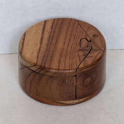 Wooden puzzle box cresent moon - box,