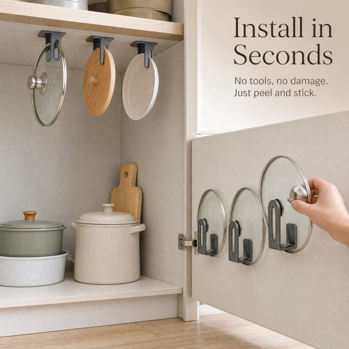Wall mount lid - wall, for