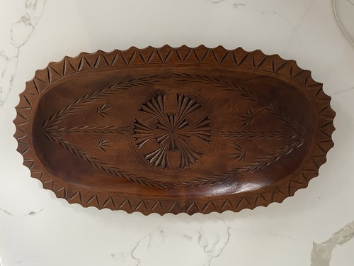 Vintage wooden hand - wooden, carved