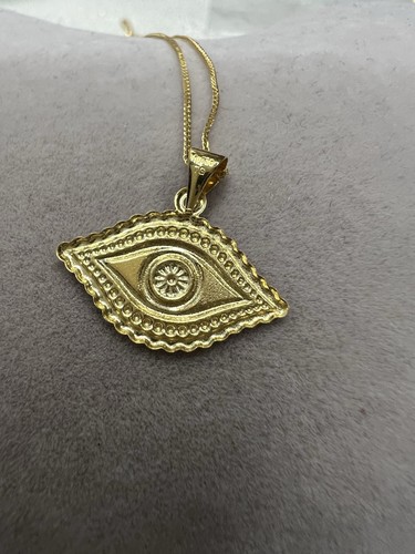 Real 18ct gold evil eye - gold,