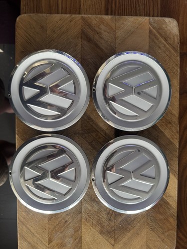 Wheel centre caps white - vw,