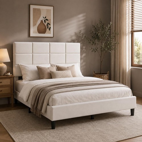 Upholstered bed frame - upholstered,