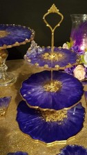 Handmade Resin 3 Tier Cake Stand for Cupcakes Sweets One of A Kind Unique Gift 