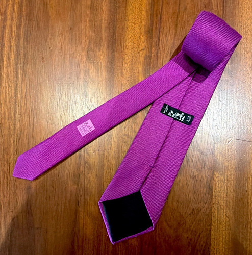 Genuine hermès purple solid - genuine,