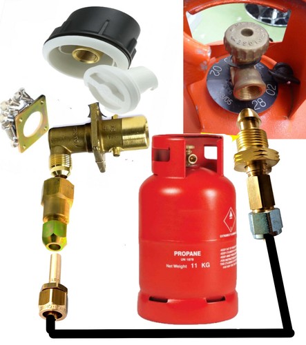 Lpg refill set - refill, white