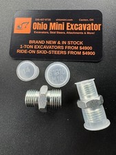 Mini Excavator Hydraulic Attachment Fittings for Micro .8-1.8 Ton AGT VICSEC 2pc