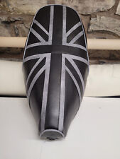 Vespa ET2 / ET4 / LX Seat Cover Union Jack Black and Grey