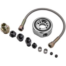 B20B VTEC Conversion Kit Hose Sandwich Adapter 6AN Oil Line Hose For Honda Civic