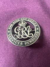 Silver War Badge WW1 Services