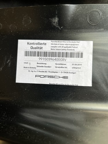 New genuine porsche - genuine, 991