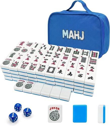 American mahjong tile set with - american,