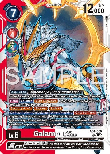 Gaiamon ace ad1 - [ad1-005], digimon