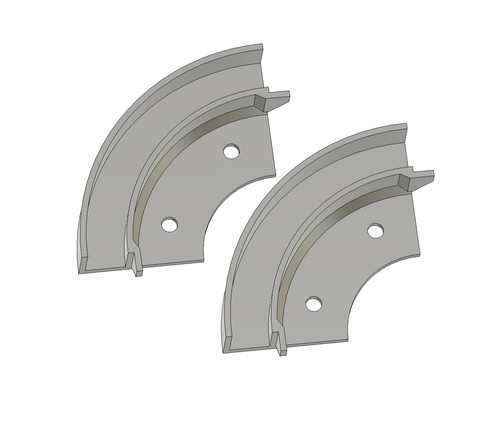 Pair tambour door track - pair,