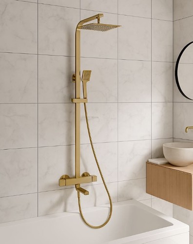 Bliss brushed brass square - bliss,