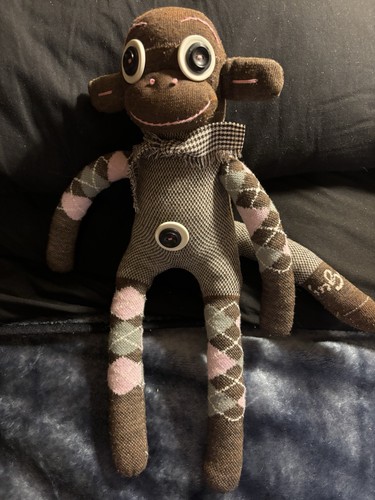 Handmade sock monkey plush - handmade,